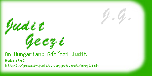 judit geczi business card